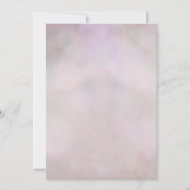 Invitation Bokee Pastel Purple Pink Lavender Abstrait (Devant)