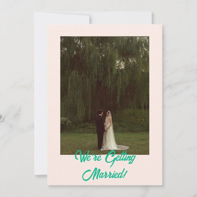 Invitation Bold Classic Western Simple Modern Mariage (Devant)