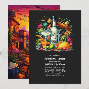 Invitation Bold Fiesta "Parlons tacos d'un dîner de répétitio