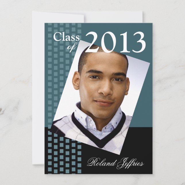 Invitation Bold Fresh Class of 2013 Grad Photo Party (Devant)