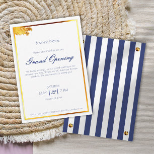 Invitation Bold marine bleu or polyvalent événement boutique