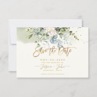 Invitation Bombino Elegant Dusty Blue Gum Eucalyptus