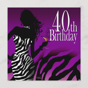 Invitation Bombshell Zebra fête ses 40 ans