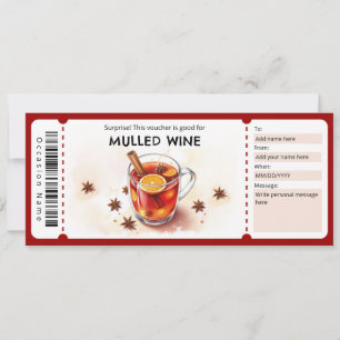 Invitation Bon pour du vin chaud