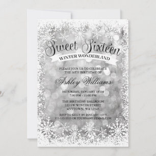 Invitation Bonbon 16 lumières de parties scintillantes