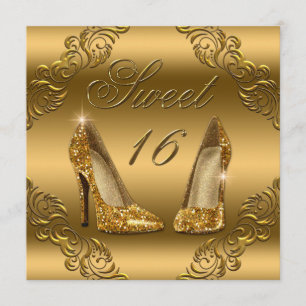 Invitation Bonbon fascinant 16 à talons hauts de parties