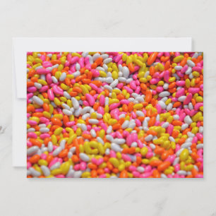Invitation Bonbons de fête pour enfants bonbons arc-en-ciel g