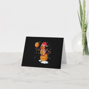 Invitation Bonhomme de neige de basketball de Noël pour garço
