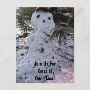 Invitation Bonhomme de neige doux
