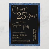 Bonjour à 25 ans Surprise Anniversaire Bleu