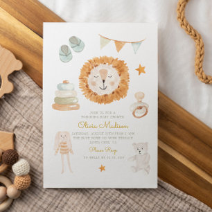 Invitation Bonjour Bébé Aquarelle Vêtements & Jouets Baby sho