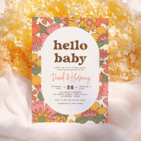 Bonjour Bébé | Fleurs Rétro Groovy Shower Bohème p