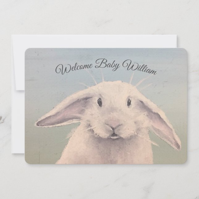 Invitation Bonjour Bunny (Devant)