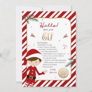 Invitation Bonjour d'Elf Bienvenue Lettre d'invitation