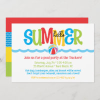 Bonjour été Colorée Beach Ball Waves Pool Party