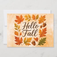 Bonjour feuilles d'automne et glands