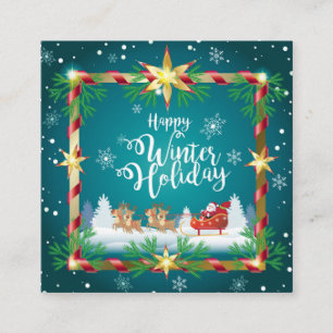 Invitation Bonjour l'hiver! Noël et Nouvel An