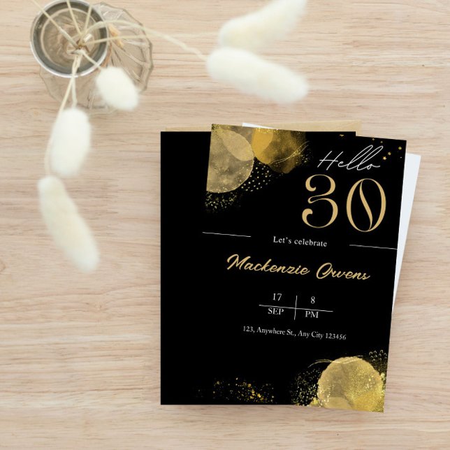 Invitation Bonjour Trente 30e anniversaire (Créateur téléchargé)