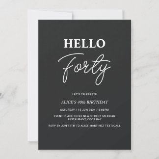Invitation Bonjour Vingt-et-un 21e Anniversaire