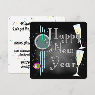 Invitation BONNE ANNÉE ! Compte à rebours au Champagne