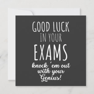 Invitation bonne chance dans vos examens