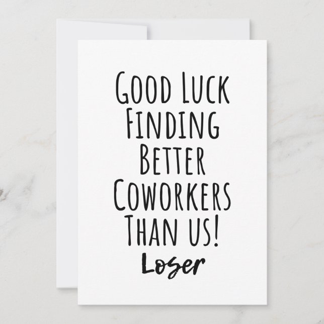 Invitation Bonne Chance Trouver De Meilleurs Collaborateurs Q (Devant)