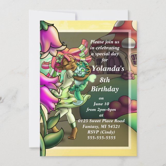 Invitation Bonne fête d'anniversaire afro-américaine (Devant)