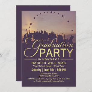 Invitation Bonne fête de Graduation Grads