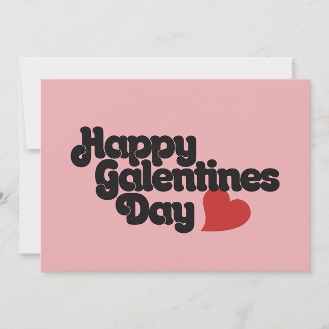 Invitation Bonne fête des Galentines (Devant)