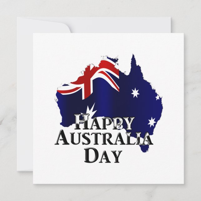 Invitation Bonne fête nationale australienne (Devant)