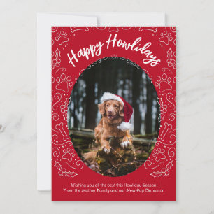Invitation Bonne Howlidays Chig Pet Christmas Card