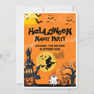 Invitation Bonne soirée d'Halloween