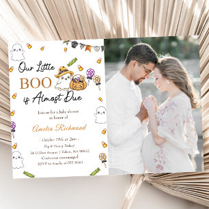 Invitation Boo Baby shower Notre Petit Boo Est Presque Dû Pho