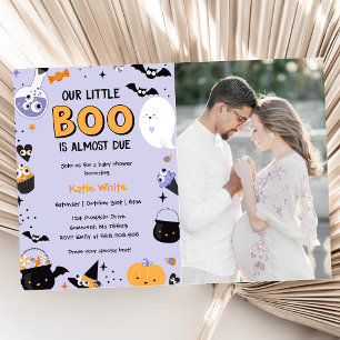 Invitation Boo Baby shower Notre Petit Boo Est Presque Dû Pho