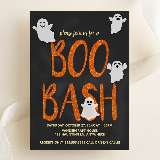 Invitation Boo Bash Halloween (Créateur téléchargé)