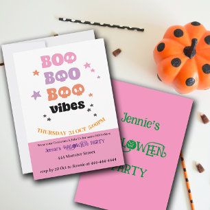 Invitation BOO BOO Vibes Halloween Party