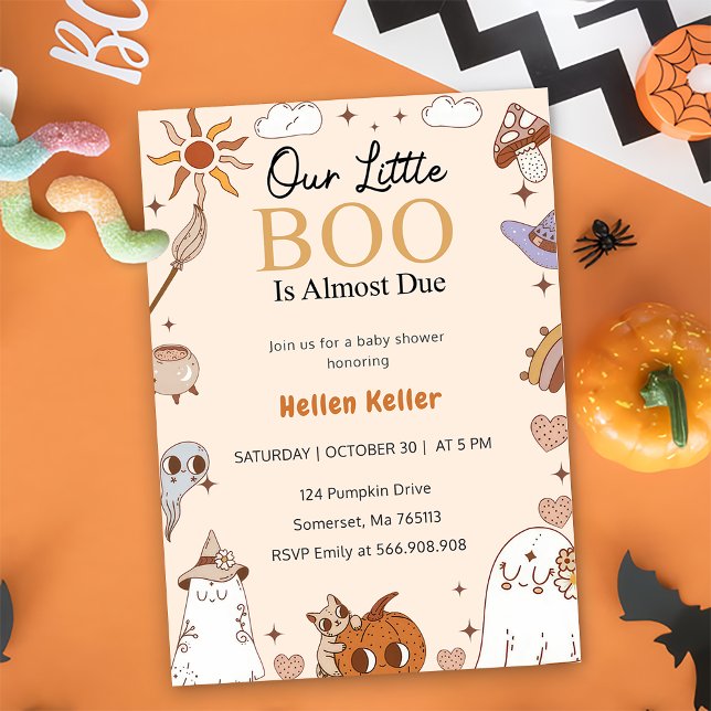 Invitation Boo Deuxième Anniversaire Notre Petit Boo Tourne D (Créateur téléchargé)