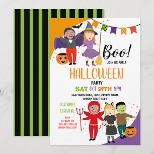 Invitation Boo Enfants Halloween Costume Fancy Robe Party