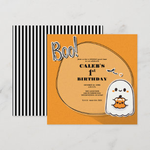 Invitation BOO ! Fête d'anniversaire des 1 an du Petit Fantôm
