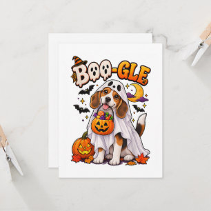 Invitation Boo-gle Chien Fantôme Beagle Halloween Mignon