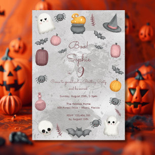 Invitation Boo ! Parti anniversaire de enfant Spooktacular