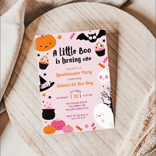 Invitation Boo Premier Anniversaire Notre Petit Boo En Tourne