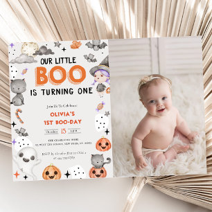 Invitation Boo Premier Anniversaire Notre Petit Boo En Tourne