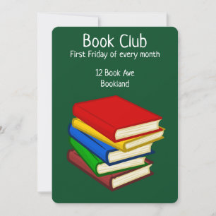 Invitation Bookclub groupe book session book party