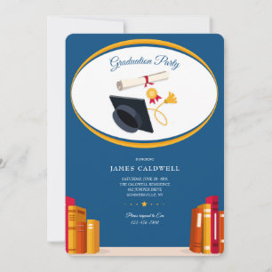 Invitation Bookends Graduation Party