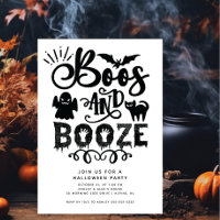 Boos et Booze Adult Halloween Party