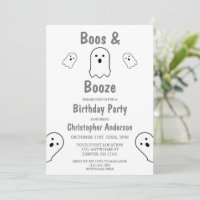 Boos et Booze Halloween fête d'anniversaire
