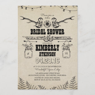 Invitation Boots de Cowboy Rustic Country Fête des mariées