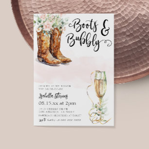 Invitation Boots & Fête des mariées Bubbly