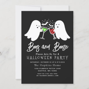 Invitation Booze Adulte Halloween Party Inv